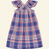 LITTLE NISHA DRESS -- COTE D’AZUR PLAID