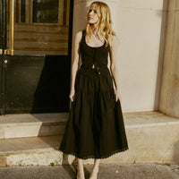 LOIS TANK -- BLACK QUELLE JOLIE POINTELLE