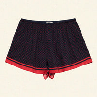 LOREN SHORT -- NAVY COLETTE DOT