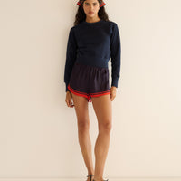 LOREN SHORT -- NAVY COLETTE DOT