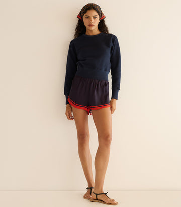 LOREN SHORT -- NAVY COLETTE DOT