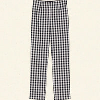 LULA CROP PANT -- NOIR MARJORIE GINGHAM
