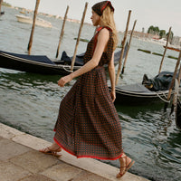 MARICETTE SKIRT -- NOIR MONTMARTRE FOULARD