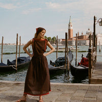 MARICETTE SKIRT -- NOIR MONTMARTRE FOULARD