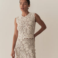 MARITZA SKIRT -- PEARL