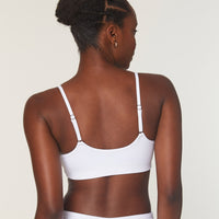 The Maui Bikini Top - Eco Nylon - White