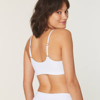The Maui Bikini Top - Eco Nylon - White