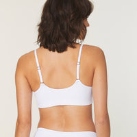 The Maui Bikini Top - Eco Nylon - White