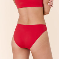 The Classic Bikini Bottom - Flat - Cherry Red