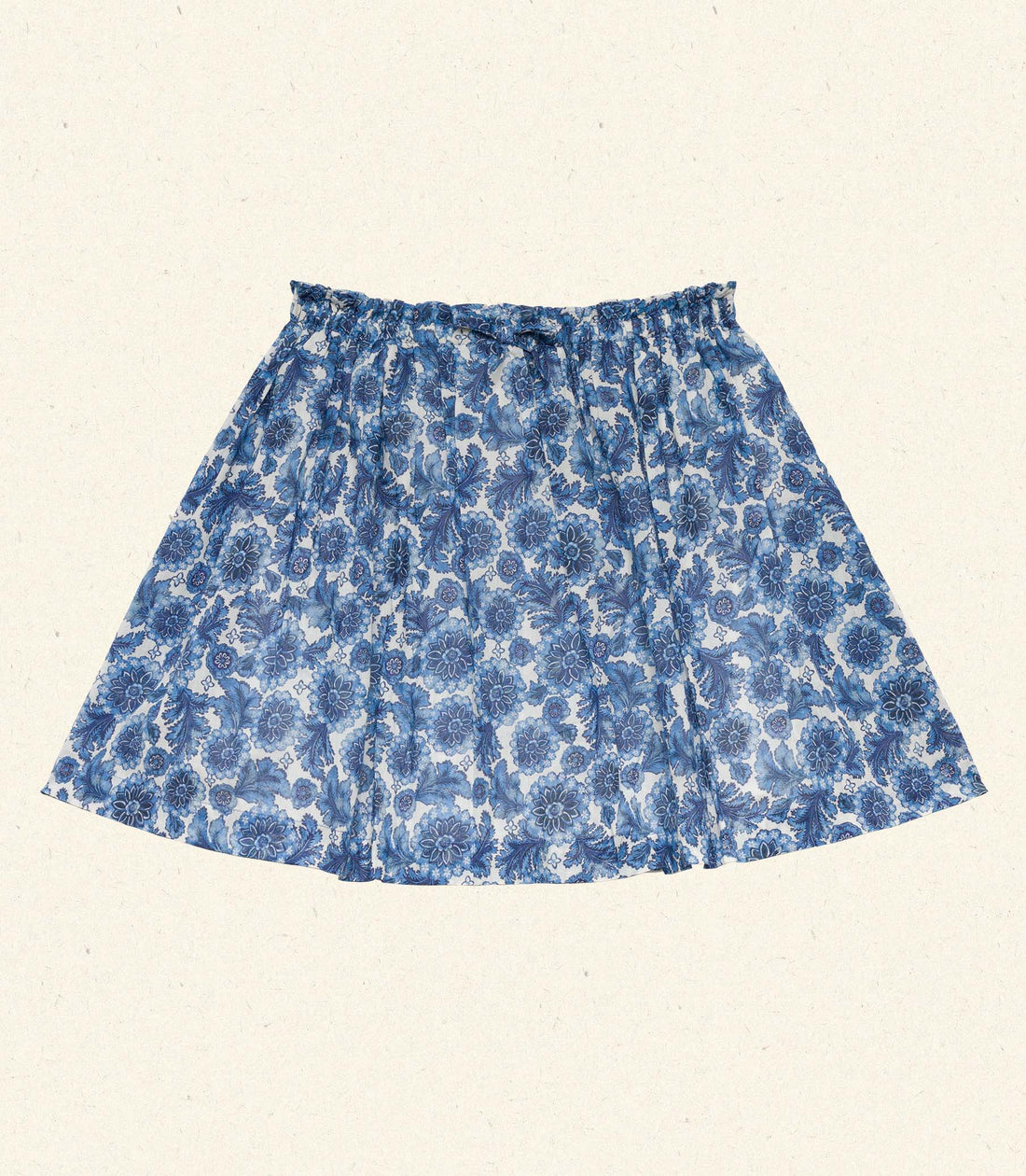 MILIANNE SKIRT -- BLEU SOLEIL FLEURIT
