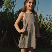 NIXIE DRESS -- NOIR LA MADDALENA GINGHAM