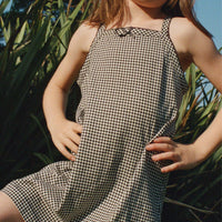NIXIE DRESS -- NOIR LA MADDALENA GINGHAM