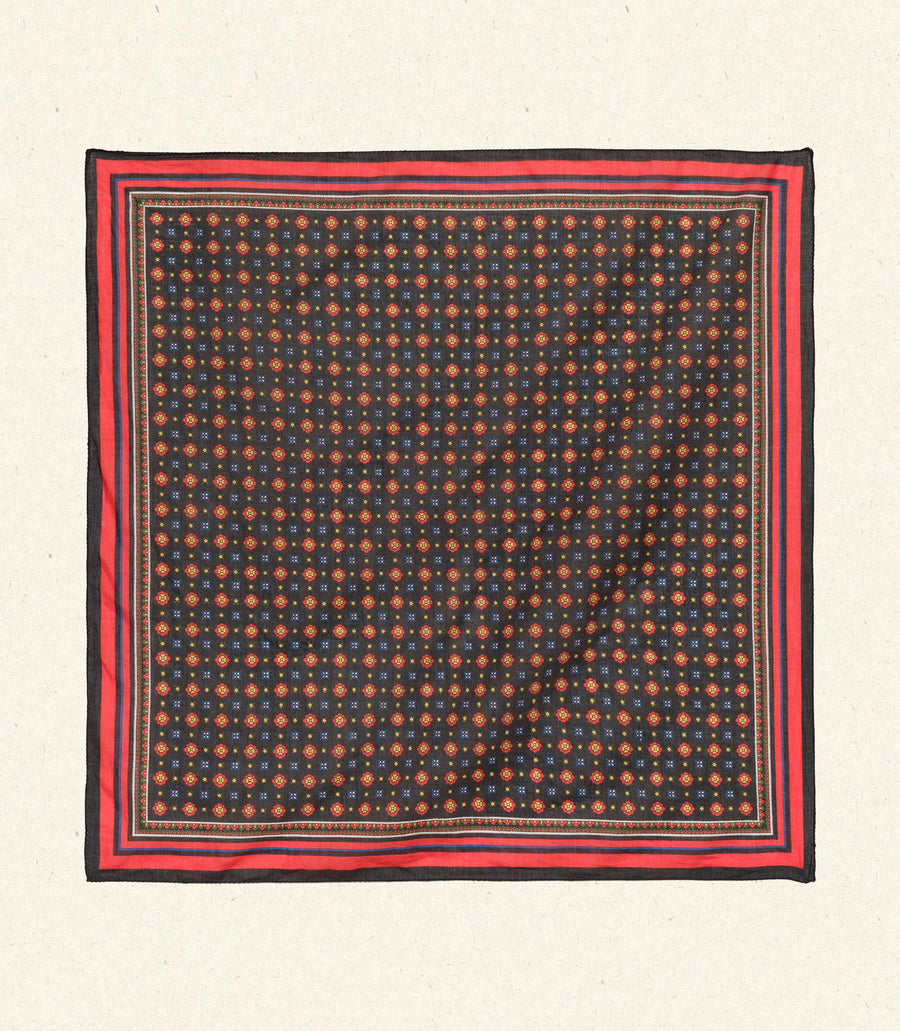PETIT PENNY BANDANA -- NOIR MONTMARTRE FOULARD