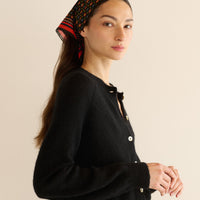 PETIT PENNY BANDANA -- NOIR MONTMARTRE FOULARD