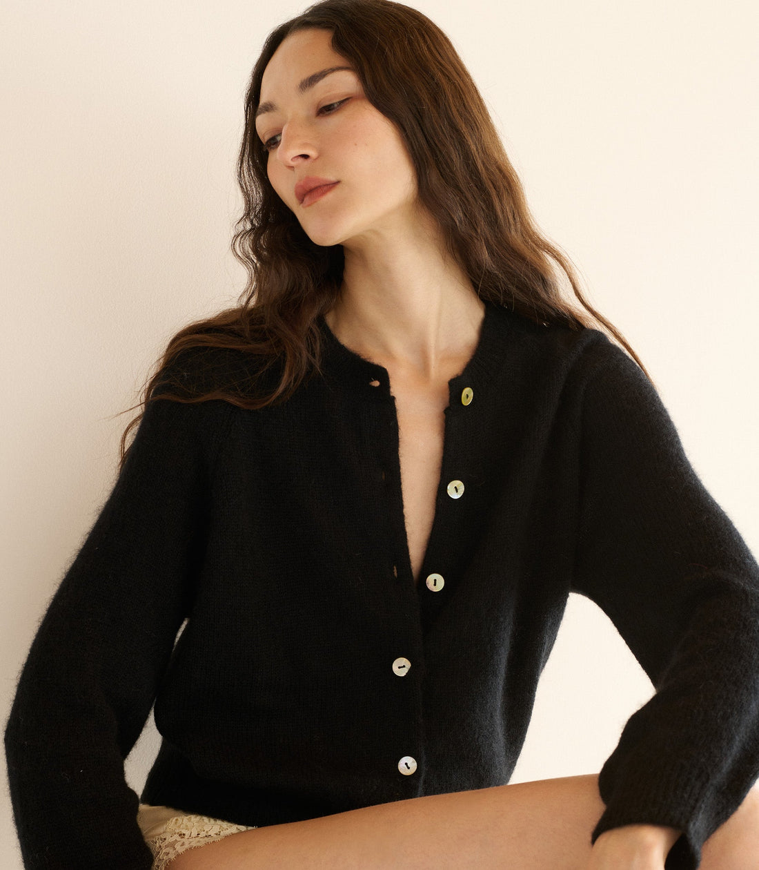 PETRA CARDIGAN -- BLACK
