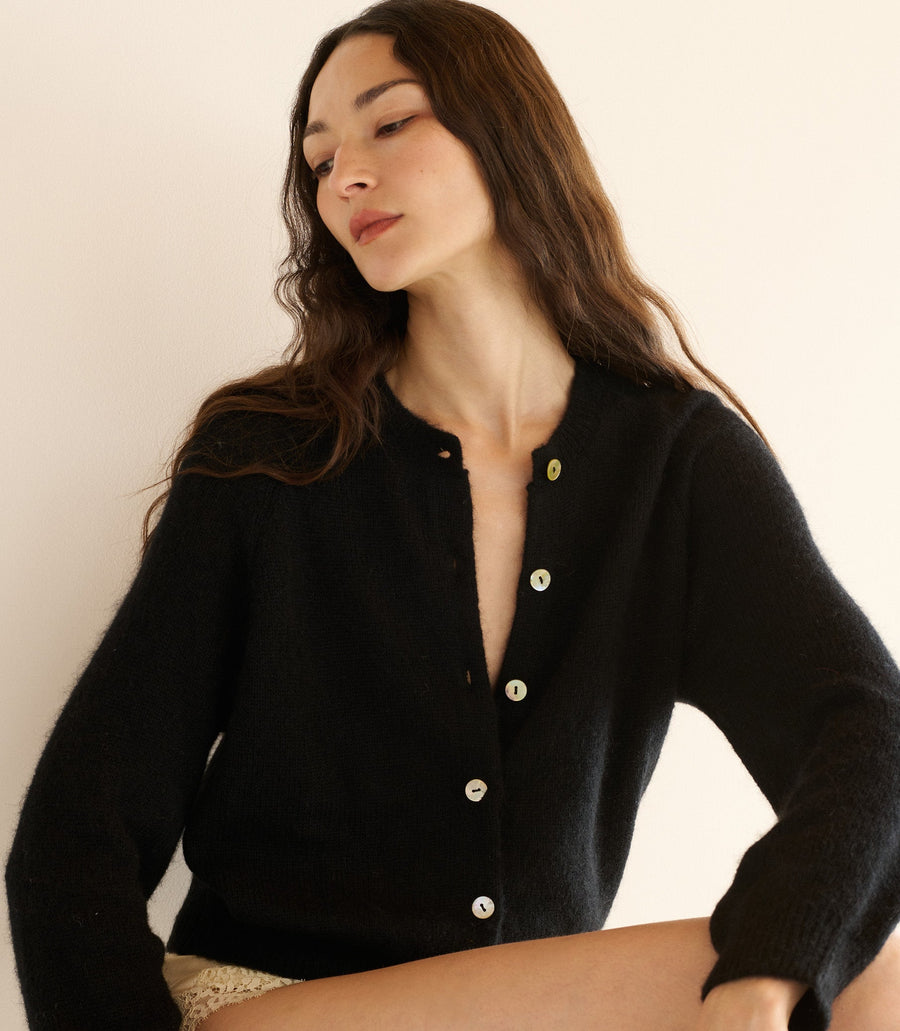PETRA CARDIGAN -- BLACK