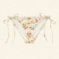 POSITANO BIKINI BOTTOM -- CITRON PANSY FLORAL