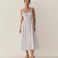 QUILLA DRESS -- MARJORIE GINGHAM