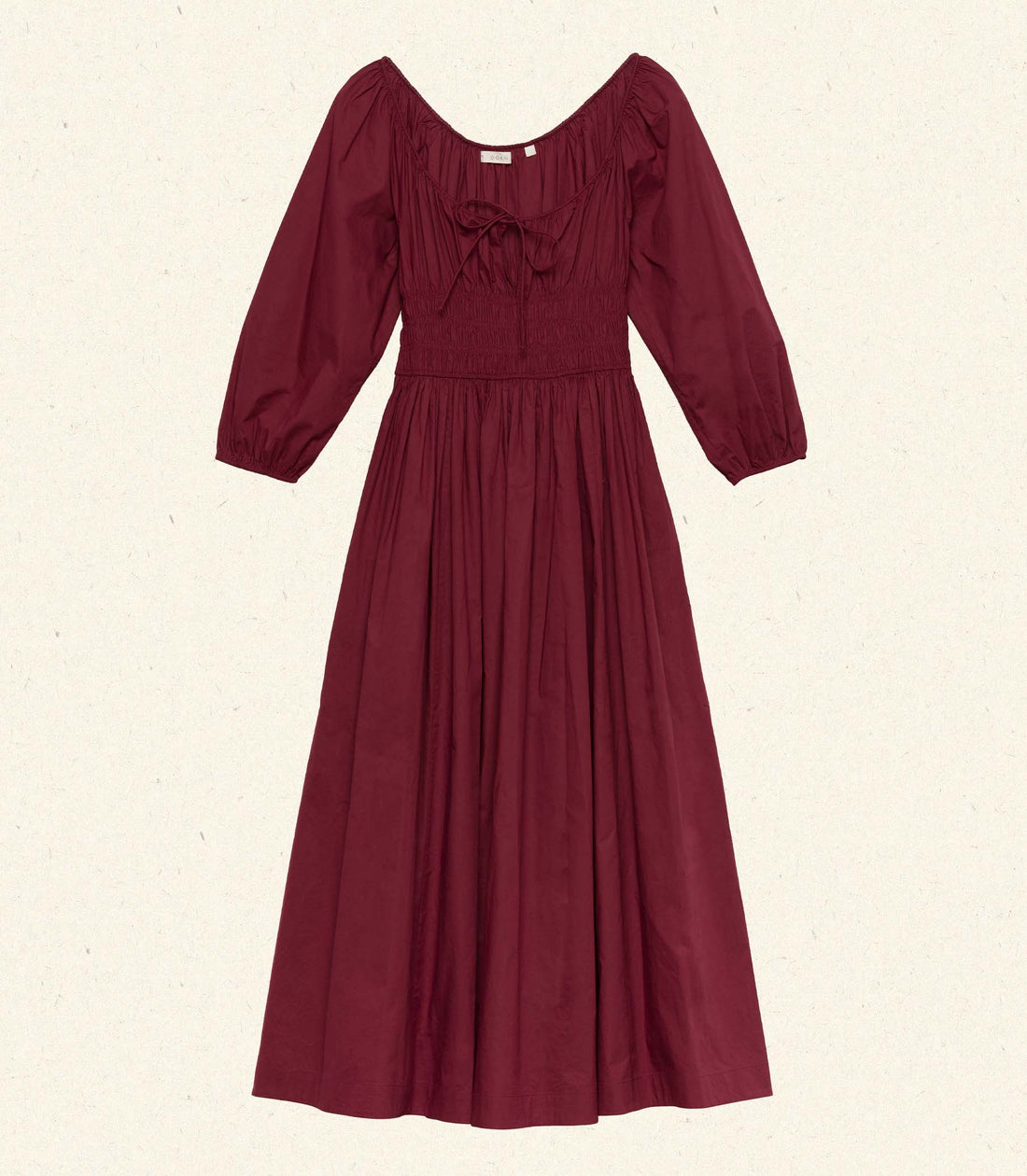 QUINTESSA DRESS -- DEEP CRIMSON