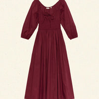 QUINTESSA DRESS -- DEEP CRIMSON