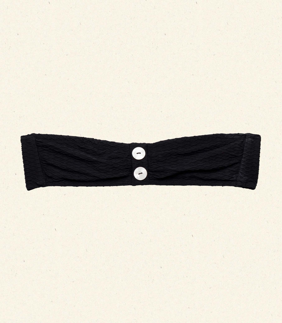 RIVA BIKINI TOP -- NERO