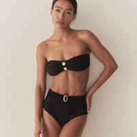 RIVA BIKINI TOP -- NERO