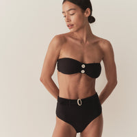 RIVA BIKINI TOP -- NERO