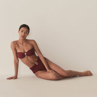 RIVA BIKINI TOP -- DEEP SUMAC