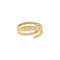 Diamond Spiral Ring