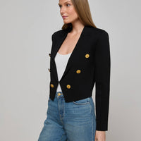Elio Cropped Knit Blazer