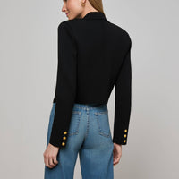 Elio Cropped Knit Blazer