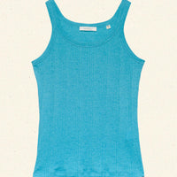 SEINE CASHMERE TANK -- MEDITERRANEAN SEA