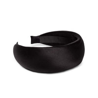 SESTRI HEADBAND -- BLACK SATIN