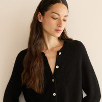 SESTRI HEADBAND -- BLACK SATIN