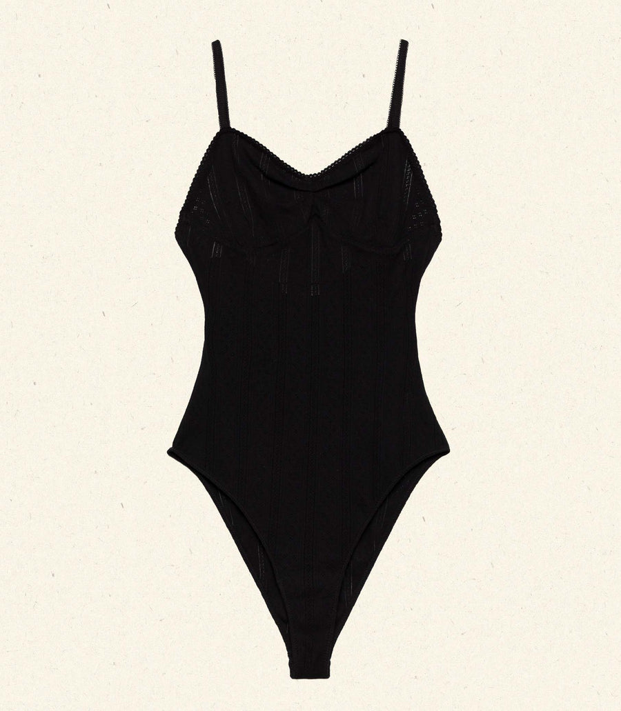 SIGRID BODYSUIT -- BLACK