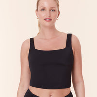 The Siren Swim Tank - Flat - Black