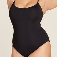 The Amalfi One Piece - Eco Nylon - Black - Classic - Full Coverage