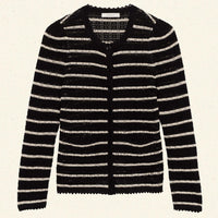 THERESE CARDIGAN -- NOIR ALLAIRE STRIPE