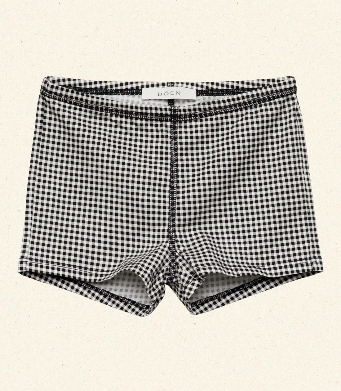 TOMMIE SHORT -- NOIR LA MADDALENA GINGHAM