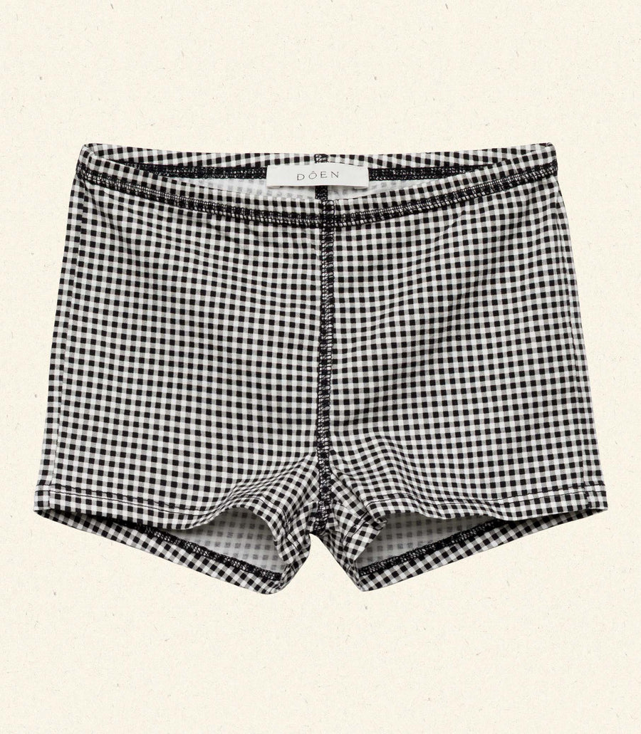 TOMMIE SHORT -- NOIR LA MADDALENA GINGHAM