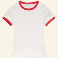 VIVI RINGER TEE -- SALT