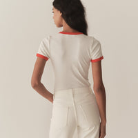 VIVI RINGER TEE -- SALT