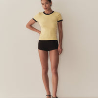 VIVI RINGER TEE -- WILD HONEYSUCKLE