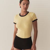 VIVI RINGER TEE -- WILD HONEYSUCKLE