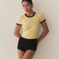 VIVI RINGER TEE -- WILD HONEYSUCKLE