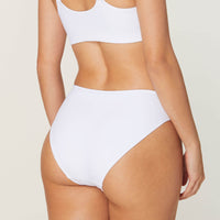 The Classic Bikini Bottom - Eco Nylon - White