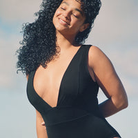 The Mykonos One Piece - Flat - Black - Long Torso