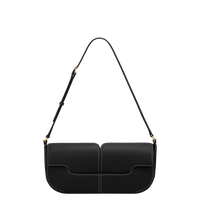 Osmo - Smooth Black with Ecru Stitching